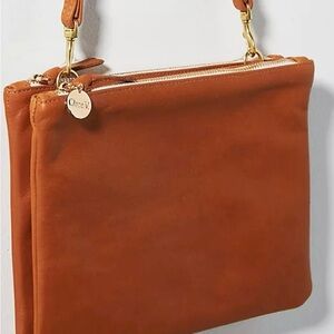 Clare V Double Sac Bretelle TAN with BRAND NEW/never used strap